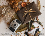 PHOTO ALBUM/ PHOTO BOX  envelopes for photos Packaging for Wedding and Family Photographers, Customized velvet Envelope for Photos with floral liner, velvet Case Prints 5x79