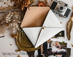 PHOTO ALBUM/ PHOTO BOX  envelopes for photos Packaging for Wedding and Family Photographers, Customized leather Envelope for Photos, engraved leather Case Prints 5x77