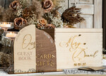 CARD BOXES Wood Eco Rustic Card boxes rustic wood Set Card Box Guestbook & Sign, Wedding Card Box with lock Instant Instax Guestbook, wooden Wedding Money Box Sing Guestbook Set,  Card Box with slot and lock  cards and gift Arch acrylic sign set32
