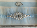 BRIDE bolero, robes, garter GARTER FOR BRIDE Set of Two gartes, personalised wedding garter in box, something blue tulle garter & personalised toss set, garter for bride, bridal shower gift for bride, tulle garter set, gift for bride, toss garter4