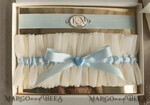 BRIDE bolero, robes, garter GARTER FOR BRIDE Set of Two gartes, personalised wedding garter in box, something blue tulle garter & personalised toss set, garter for bride, bridal shower gift for bride, tulle garter set, gift for bride, toss garter8