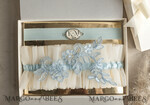 BRIDE bolero, robes, garter GARTER FOR BRIDE Set of Two gartes, personalised wedding garter in box, something blue tulle garter & personalised toss set, garter for bride, bridal shower gift for bride, tulle garter set, gift for bride, toss garter9