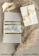 BRIDE bolero, robes, garter GARTER FOR BRIDE Set of Two gartes, personalised wedding garter in box, something blue tulle garter & personalised toss set, garter for bride, bridal shower gift for bride, tulle garter set, gift for bride, toss garter9