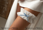 BRIDE bolero, robes, garter GARTER FOR BRIDE wedding garter set in box, something blue garter set, garter with something blue, something blue for bride, ivory garter set, gift for bride, tulle with pearls garter set6