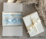 BRIDE bolero, robes, garter GARTER FOR BRIDE Set of Two gartes, personalised wedding garter in box, something blue tulle garter & personalised toss set, garter for bride, bridal shower gift for bride, tulle garter set, gift for bride, toss garter6