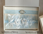 BRIDE bolero, robes, garter GARTER FOR BRIDE Set of Two gartes, personalised wedding garter in box, something blue tulle garter & personalised toss set, garter for bride, bridal shower gift for bride, tulle garter set, gift for bride, toss garter3