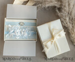 BRIDE bolero, robes, garter GARTER FOR BRIDE Set of Two gartes, personalised wedding garter in box, something blue tulle garter & personalised toss set, garter for bride, bridal shower gift for bride, tulle garter set, gift for bride, toss garter3