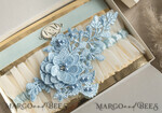 BRIDE bolero, robes, garter GARTER FOR BRIDE Set of Two gartes, personalised wedding garter in box, something blue tulle garter & personalised toss set, garter for bride, bridal shower gift for bride, tulle garter set, gift for bride, toss garter6