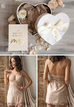 BRAUT Bolero, Kleider, Strumpfband NACHTKLEID / UNTERHEMD Weiß/ Elfenbein/ Beige Nachthemd Seidensatin für die Braut, Brautunterkleid, Hochzeitsunterwäsche, Brautunterwäsche Braut Nachthemd9