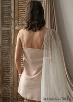 BRAUT Bolero, Kleider, Strumpfband NACHTKLEID / UNTERHEMD Weiß/ Elfenbein/ Beige Spitzen-Nachthemd aus Seidensatin für die Braut, Brautunterkleid, Hochzeitsnachtwäsche, Brautunterwäsche, Braut-Nachthemd8