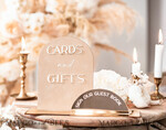 TISCHDEKORATIONSCHILDER   Gästebuch & Karten Geschenke Schilder Goldene Acryl Geschenke & Karten Schilder mit Ständer, Beige Samt und goldenes Gästebuch Schild, Goldene Plexi Geschenke & Karten Schilder, Luxuriöse Hochzeits Gästebuch Dekor Centerpieces7