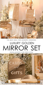 TABLE DECOR SIGNS Guestbook & Cards Gifts Signs Acrylic Arch Cards And Gifts Sign, Gold Mirror Acrylic Sign, Golden Plexi Guestbook Sign, Luxury Wedding Table Decor, Wedding Signage Golden Mirror Cards Sign 10