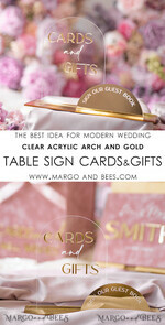 TABLE DECOR SIGNS Guestbook & Cards Gifts Signs Golden Acrylic gifts & cards signs with stand, blush pink Velvet and gold guestbook Sign, Golden Plexi gifts & cards signs, Luxury Wedding guestbook Decor Centerpieces16