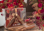 TABLE DECOR SIGNS Guestbook & Cards Gifts Signs Transparent Acrylic Cards And Gifts Sign, Gold Mirror Acrylic Sign, Clear Plexi Sign, Luxury Wedding Table Decor, Wedding Signage Golden Mirror Cards Sign      12