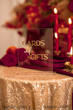 TABLE DECOR SIGNS Guestbook & Cards Gifts Signs Transparent Acrylic Cards And Gifts Sign, Gold Mirror Acrylic Sign, Clear Plexi Sign, Luxury Wedding Table Decor, Wedding Signage Golden Mirror Cards Sign      12