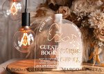 TABLE DECOR SIGNS Guestbook & Cards Gifts Signs Acrylic Arch cards & guestbook sign Combo , Clear Beige Ombre Acrylic & gold Sign, Gold Plexi card box and sign our guestbook sign, Luxury Wedding Nude Table Decor, Wedding Taupe Signage Golden mirror cards  guestbooksign13