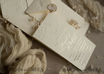WEDDING INVITATIONS embossed invites  Bespoke Embossed Blind Ivory Gold Wedding Invitation, Golden Ecru deboss Floral Wedding Invitation, Modern Garden Debossed Invitation suite, Cotton paper wedding invitation suite, Wedding Invitations golden27