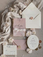 WEDDING INVITATIONS embossed invites  Fine Art Embossed Blind Ivory Gold Wedding Invitation, Golden deboss Floral Wedding Invitation, Boho Ecru Debossed Invitation suite,  Cotton paper wedding invitation suite with mirror heart15