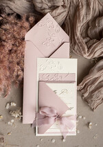 WEDDING INVITATIONS embossed invites  Bespoke Embossed Blind Blus Pink Gold Wedding Invitation, Golden Nude deboss Floral Wedding Invitation, Modern Garden Debossed Invitation suite, Cotton paper wedding invitation suite, Wedding Invitations golden22