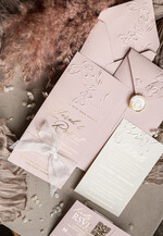 WEDDING INVITATIONS embossed invites  Bespoke Embossed Blind Blus Pink Gold Wedding Invitation, Golden Nude deboss Floral Wedding Invitation, Modern Garden Debossed Invitation suite, Cotton paper wedding invitation suite, Wedding Invitations golden22