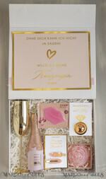 Brautjungfer/Trauzeuge Box Trauzeugin Geschenk Fragen Box XXL Trauzeugin Geschenkschachtel, Brautjungfer Trauzeuge, Möchtest Du meine Trauzeugin sein Box, Geschenkschachtel, Trauzeuge fragen11