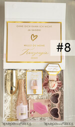 Brautjungfer/Trauzeuge Box Trauzeugin Geschenk Fragen Box XXL Trauzeugin Geschenk Fragen Box, Brautjungfer Trauzeuge, Möchtest Du meine Trauzeugin sein Box, Geschenkschachtel, Trauzeuge Fragen9
