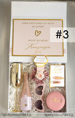 Brautjungfer/Trauzeuge Box Trauzeugin Geschenk Fragen Box XXL Trauzeugin Geschenkfragen Box, Brautjungfer Trauzeuge, Möchtest Du meine Trauzeugin sein Box, Geschenkschachtel, Trauzeuge fragen10