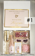 Brautjungfer/Trauzeuge Box Trauzeugin Geschenk Fragen Box XXL Trauzeugin Geschenkbbox, Brautjungfer Trauzeuge, Möchtest Du meine Trauzeugin sein Box, Geschenkschachtel, Trauzeuge fragen13