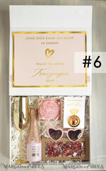 Brautjungfer/Trauzeuge Box Trauzeugin Geschenk Fragen Box XXL Trauzeugin Geschenk Fragen Box, Brautjungfer Trauzeuge, Möchtest Du meine Trauzeugin sein Box, Geschenkschachtel, Trauzeuge Fragen10