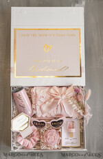 BRIDESMAID/BEST MAN BOX bridesmaid proposal box Personalized Bridesmaid Proposal Box with Robe, Complete Maid of Honour Box, Blush Will You Be My Bridesmaid box set12