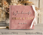 WEDDING GUEST BOOKS Hochzeitsgästebuch Hochzeitsfoto-Gästebuch Polaroid Gold Acrylic Hochzeitsgästebuch Personalisiert Schilderset Samtweißes Sofort-Fotobuch Boho Elegant Instax Hochzeitsfoto-Gästebuch19