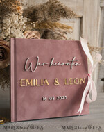 WEDDING GUEST BOOKS Hochzeitsgästebuch Hochzeitsfoto-Gästebuch Polaroid Gold Acrylic Hochzeitsgästebuch Personalisiert Schilderset Samtweißes Sofort-Fotobuch Boho Elegant Instax Hochzeitsfoto-Gästebuch19
