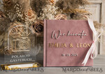 WEDDING GUEST BOOKS Hochzeitsgästebuch Hochzeitsfoto-Gästebuch Polaroid Gold Acrylic Hochzeitsgästebuch Personalisiert Schilderset Samtweißes Sofort-Fotobuch Boho Elegant Instax Hochzeitsfoto-Gästebuch19