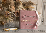 WEDDING GUEST BOOKS Hochzeitsgästebuch Hochzeitsfoto-Gästebuch Polaroid Gold Acrylic Hochzeitsgästebuch Personalisiert Schilderset Samtweißes Sofort-Fotobuch Boho Elegant Instax Hochzeitsfoto-Gästebuch19
