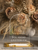 WEDDING GUEST BOOKS Hochzeitsgästebuch Hochzeitsfoto-Gästebuch Polaroid Gold Acrylic Hochzeitsgästebuch Personalisiert Schilderset Samtweißes Sofort-Fotobuch Boho Elegant Instax Hochzeitsfoto-Gästebuch16