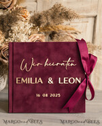 WEDDING GUEST BOOKS Hochzeitsgästebuch Hochzeitsfoto-Gästebuch Polaroid Gold Acrylic Hochzeitsgästebuch Personalisiert Schilderset Samtweißes Sofort-Fotobuch Boho Elegant Instax Hochzeitsfoto-Gästebuch16