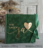 HOCHZEITS-GÄSTEBÜCHER Hochzeitsgästebuch Hochzeitsfoto-Gästebuch Polaroid Gold Acryl Hochzeitsgästebuch mit Fragen Personalisiertes Schilderset Samtweißes Sofort-Fotobuch Boho Elegant Instax Hochzeitsfoto-Gästebuch13