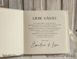 HOCHZEITS-GÄSTEBÜCHER Hochzeitsgästebuch Hochzeitsfoto-Gästebuch Perlen Gold Acryl Hochzeitsgästebuch Personalisiertes Schilderset Samt Ecru Sofort-Fotobuch Boho Elegant Instax Hochzeitsfoto-Gästebuch11