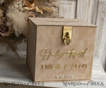 CARD BOXES hochzeitPOst Briefbox hochzeitPOst Briefbox, Spardose aus Samt für Hochzeiten, weißer Samt14