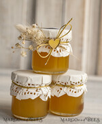 HOCHZEITSGESCHENKE Gastgeschenke Hochzeit Personalisierte Gastgeschenkgläser mit Blütenhonig, Gastgeschenke Hochzeit Honig, Honiggeschenkglas mit Honig, handgemachte Gastgeschenke zur Hochzeit.5