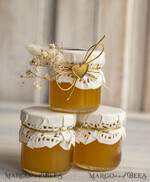 HOCHZEITSGESCHENKE Gastgeschenke Hochzeit Personalisierte Gastgeschenkgläser mit Blütenhonig, Gastgeschenke Hochzeit Honig, Honiggeschenkglas mit Honig, handgemachte Gastgeschenke zur Hochzeit.5
