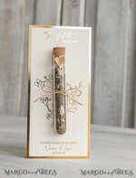 HOCHZEITSGESCHENKE Gastgeschenke Hochzeit Personalisierte Gastgeschenke Hochzeit mit Blumensamen Reagenzglas, personalisiertes Gastgeschenk Hochzeit Samen handgemachtes Gastgeschenk Hochzeit Brautpaar.7