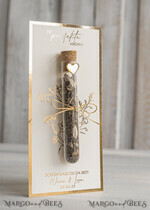 HOCHZEITSGESCHENKE Gastgeschenke Hochzeit Personalisierte Gastgeschenke Hochzeit mit Blumensamen Reagenzglas, personalisiertes Gastgeschenk Hochzeit Samen handgemachtes Gastgeschenk Hochzeit Brautpaar.7