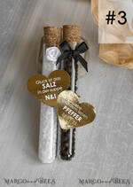 HOCHZEITSGESCHENKE Gastgeschenke Hochzeit Gastgeschenke Hochzeit, wir gehören zusammen wie Salz und Pfeffer. Gastgeschenk Pfeffer & Salz für Eure Hochzeitsgäste, Gastgeschenk Hochzeit Brautpaar Pfeffer & Salz mit Namen.8
