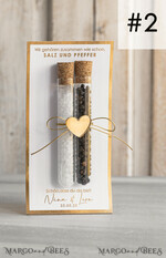 HOCHZEITSGESCHENKE Gastgeschenke Hochzeit Gastgeschenke Hochzeit, wir gehören zusammen wie Salz und Pfeffer. Gastgeschenk Pfeffer & Salz für Eure Hochzeitsgäste, Gastgeschenk Hochzeit Brautpaar Pfeffer & Salz mit Namen.10