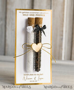 HOCHZEITSGESCHENKE Gastgeschenke Hochzeit Gastgeschenke Hochzeit, wir gehören zusammen wie Salz und Pfeffer. Gastgeschenk Pfeffer & Salz für eure Hochzeitsgäste, Gastgeschenk Hochzeit Brautpaar Pfeffer & Salz mit Namen.6