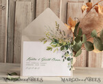 SAVE THE DATES photo vellum plexi  Callendar Clear Sage green  Gold Save the Date Cards with Photo, Plexi Clear Save Our Dates with Photo 10