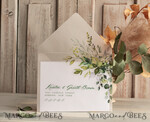 SAVE THE DATES photo vellum plexi  Callendar Clear Sage green  Gold Save the Date Cards with Photo, Plexi Clear Save Our Dates with Photo 10