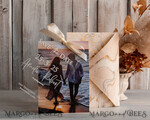 SAVE THE DATES photo vellum plexi  Callendar Clear Ivory Marble Gold Save the Date Cards with Photo, Plexi Clear Save Our Dates with Photo 10