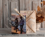 SAVE THE DATES photo vellum plexi  Callendar Clear Ivory Marble Gold Save the Date Cards with Photo, Plexi Clear Save Our Dates with Photo 10